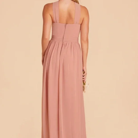 Kiko Dress - Chiffon in Dusty Rose - Picture 8 of 8
